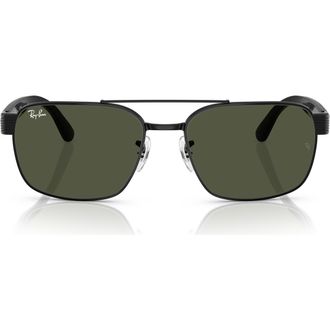 Ray-Ban 61mm Square Sunglasses in Black at Nordstrom