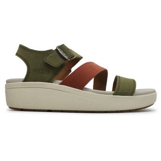 Keen Ellecity Backstrap Nubuck Leather Womens Comfort Sandals - Martini Olive Baked Clay - Size:UK 4.5