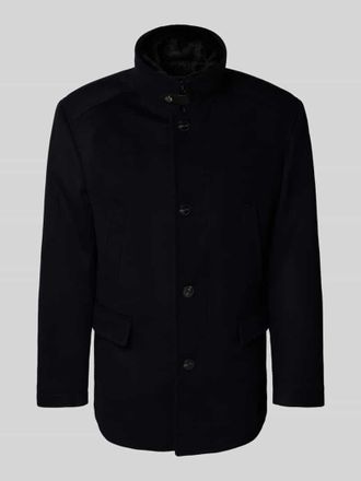 Joop Wolljacke mit Stehkragen und Pattentaschen Modell Gary in Marine, Gr&ouml;&szlig;e 48