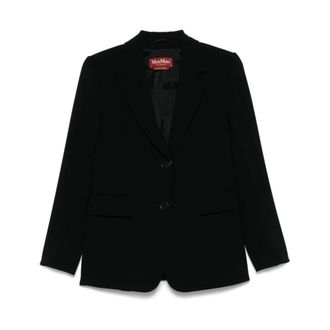 Max Mara Dames, Jassen, Zwart, Maat: S