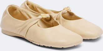 Loewe Pebble Soft leather Mary Jane flats