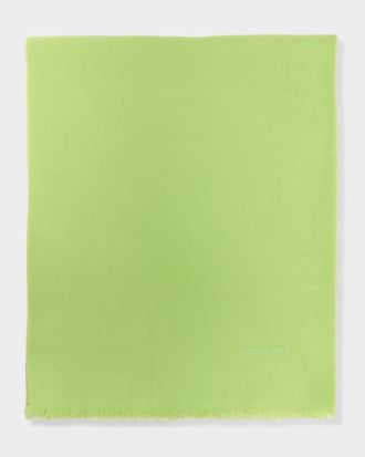 Tom Ford Men & apos;s Cashmere Tonal Logo Scarf