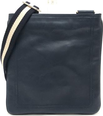 Bally Leather Handbag Shoulder Bag (Pre-Owned)
