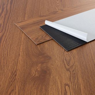 ML Design Ml-design Suelo Vin&iacute;lico Adhesivo De Pvc 2,23m&sup2; Color Rojo Roble-marr&oacute;n Grosor 2mm Planchas De Vinilo Autoadhesivas 91,5x15,3cm 16x L&aacute;minas Aspecto Ma