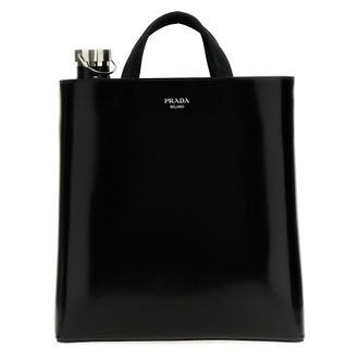 Prada Leather + Bottle Shopping Bag
