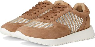 Lucky Brand Deva Woven Leather Sneaker Womens Shoes Tan : 5.5 B - Medium