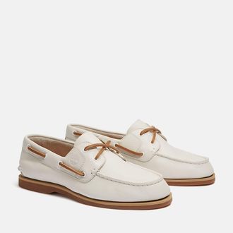 Timberland Bootsschuh TIMBERLAND CLASSIC BOAT BOAT SHOE, Damen, Gr. 37,5, natural f grain, Leder, Schuhe Bootsschuh, Classic Bootsschuh aus Timberland Premium Le