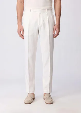 Santaniello Pantaloni sartoriali in lana e cashmere