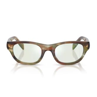 Prada Brown Pr C08s Soft Cat-Eye Acetate Sunglasses