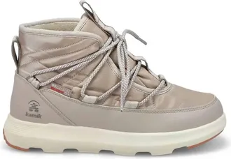 kamik Womens Lea Lo Waterproof Winter Boot In Taupe