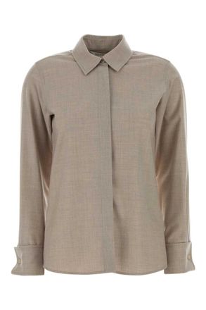 Max Mara Grey Regular Solid Shirt