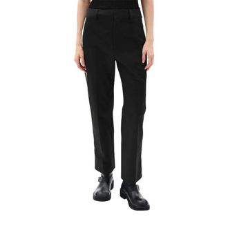 Ann Demeulemeester Dames, Broeken, Zwart, Maat: M Katoen