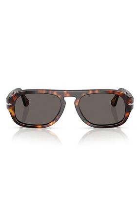 Persol 54mm Pilot Sunglasses in Havana /Dark Grey at Nordstrom