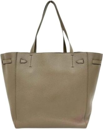 Celine Pre-owned Vintage Schoudertas - Dames - Vintage Shopper - Grijs - ONE Size - Leer - Vintage