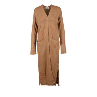 Snobby Sheep Knitted Dresses, female, Brown, Size: M Luxury Wool Cashmere Coat