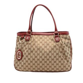 Gucci Pre-owned Handbags, female, Beige, Size: ONE SIZE Pre-owned Sukey Tote Bag