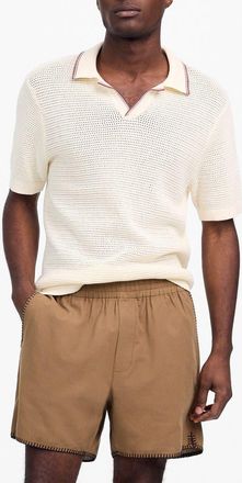 Madewell Blanket Stitch Everywhere Shorts in Faded Birch at Nordstrom, Size Medium