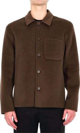 Officine G&eacute;n&eacute;rale Overshirt Hamilton - - Jackets - Uomo - Marrone - M