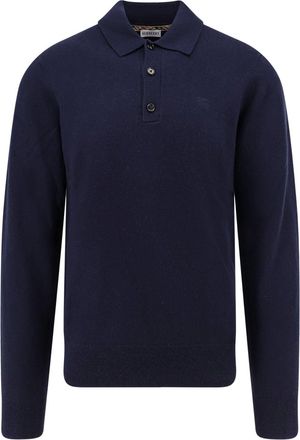 Burberry Cashmere Polo Sweater-Uomo
