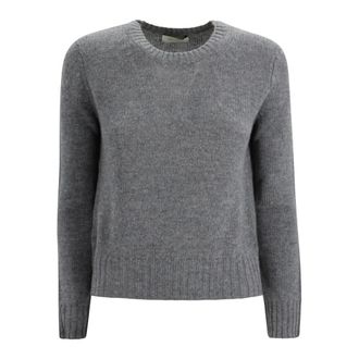 Be You Truien & Vesten, Dames, Grijs, S, Kasjmier, Rondgebreide trui