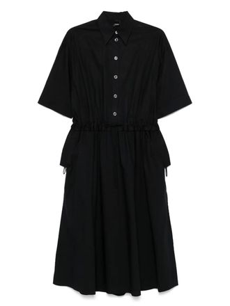 Pinko Katoenen midi-jurk - Zwart