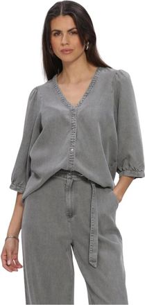 Freebird by Steven Dames, Blouses & Shirts, Grijs, Maat: XS