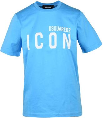 Dsquared2 Light Blue Women Cotton T-shirt