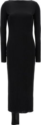 Versace Black La Vacanza capsule long dress