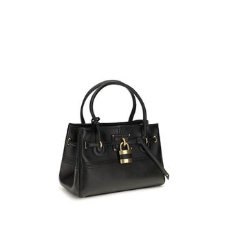 Chlo&eacute; Womens Black Buffalo Leather Shoulder Bag