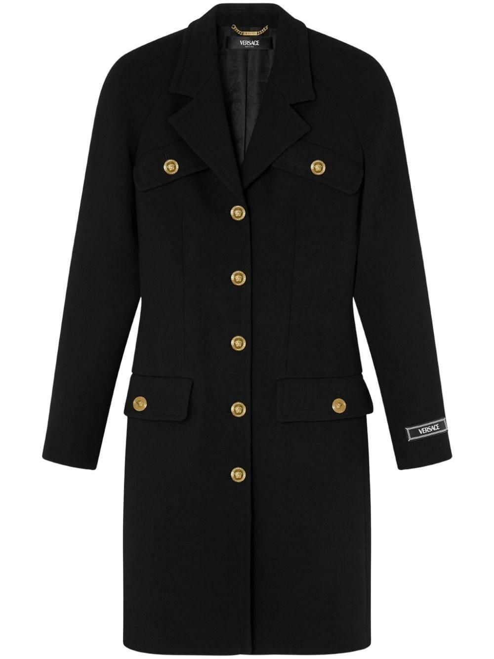 コート VERSACE 'Medusa' Double-Breasted Coat Black Versace Coats from $1,835.00 - on Stylight