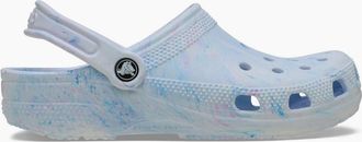 Crocs Womens Classic Marbled Womens Clogs - Blue - Size: 5