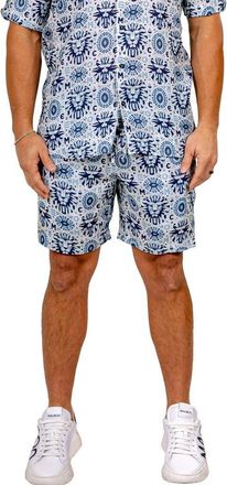 Maceoo Marthyr Drawstring Shorts in Blue at Nordstrom, Size 4