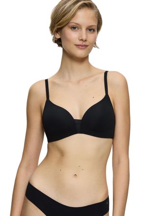 Triumph B&uuml;gelloser BH TRIUMPH Flex Smart P EX, Damen, Gr. 1, N-Gr, schwarz, Microtouch, Obermaterial: 46% Polyester, 35% Polyamid, 19% Elasthan, BHs B&uuml;gellose