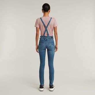 G-Star Lynn High Waist Skinny Overal - Midden blauw - Dames