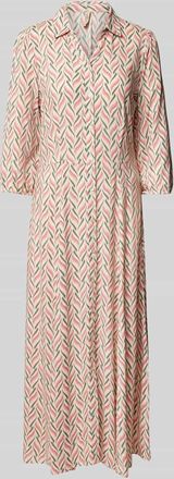 Soyaconcept Midikleid mit Knopfleiste Modell PENNY in Pink, Größe L