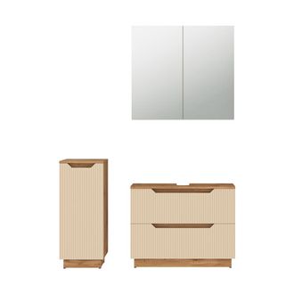 Vicco Conjunto De Muebles De Ba&ntilde;o De 3 Piezas Lotta, Cachemira, 3 Piezas, Vicco