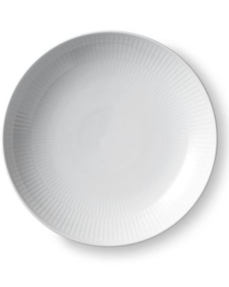 ROYAL COPENHAGEN 9.75In White Fluted Shallow Bowlwith $6 Credit