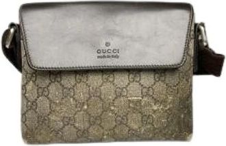 Gucci Pre-owned Vintage Cross Body Bag - Dames - Vintage Schoudertas - Bruin - ONE Size - Vintage
