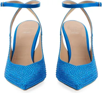 Liu Jo Satin Slingback with Hourglass Heel - Blue