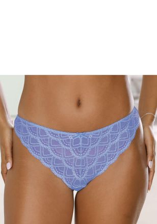 Vivance String VIVANCE Mirabella, Damen, Gr. 44/46, blau (hellblau), Microtouch, Obermaterial: 87% Polyamid, 13% Elasthan, k&ouml;rpernah, Unterhosen String, rundh