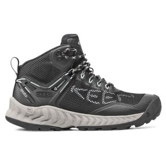 Keen Nxis Evo Mid WP Textile Synthetic Womens Ankle Boots - Black Blue Glass - Size:UK 6.5