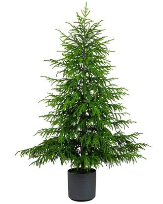 Nearly Natural 6Ft. Artificial Real Touch Norfolk Island Pine Christmas Tree