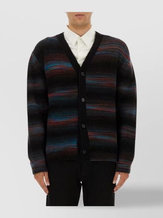 Paul Smith striped v-neck long sleeve knitwear