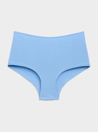 Miiyu Womens Minimalist high-waist boyshort Organic cotton