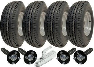 OEM Kit De Alta Remolque De Doble Eje Velocidad 5.00-10 Centro De Ruedas Legales Ruta Y Enganche Eje De Cojinete