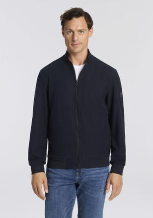 Boss Orange by Hugo Boss Sweatjacke BOSS ORANGE Lisimba, Herren, Gr. XXL, blau (dunkelblau404), Jersey, Obermaterial: 100% Baumwolle, unifarben, oversize normal, Rundhals, B&uuml;n