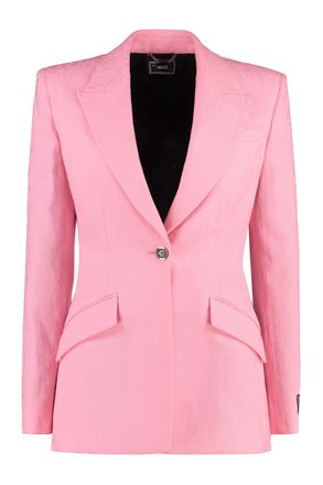 Versace Wollen Enkelknop Blazer