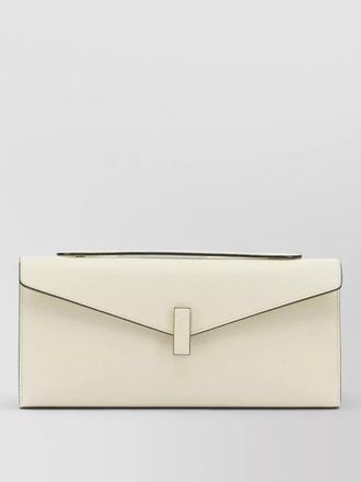 Valextra isis clutch bag gold tone hardware strap