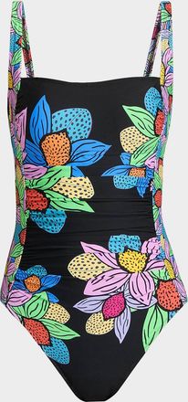 Johnny Was x Ashley Percival Marilyn Printed One-Piece Swimsuit
