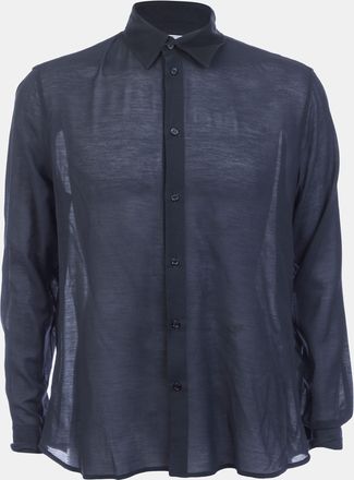 Off-white Mens Off White Embroidered Silkjer Round Shirt in Black